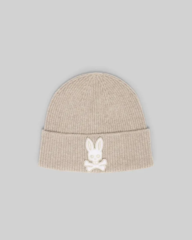 MENS CHENILLE PATCH BEANIE - MO2500024 sold by Psycho Bunny
