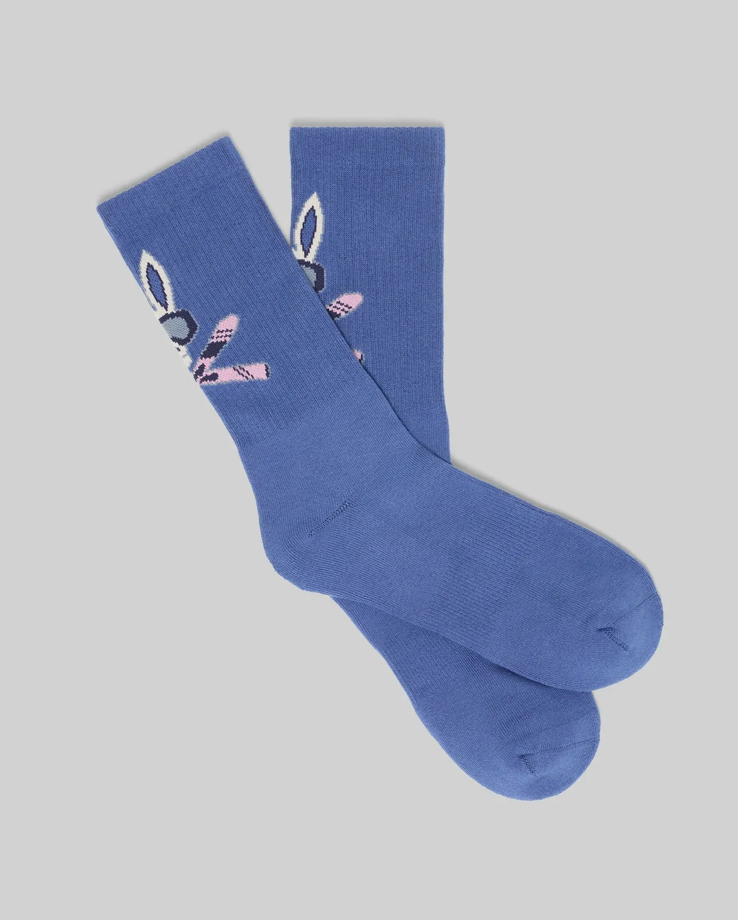 MENS INDIGO ICON BUNNY SPORT SOCK - MO2200015 sold by Psycho Bunny