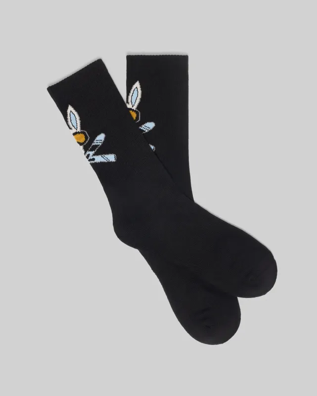 MENS INDIGO ICON BUNNY SPORT SOCK - MO2200015 sold by Psycho Bunny