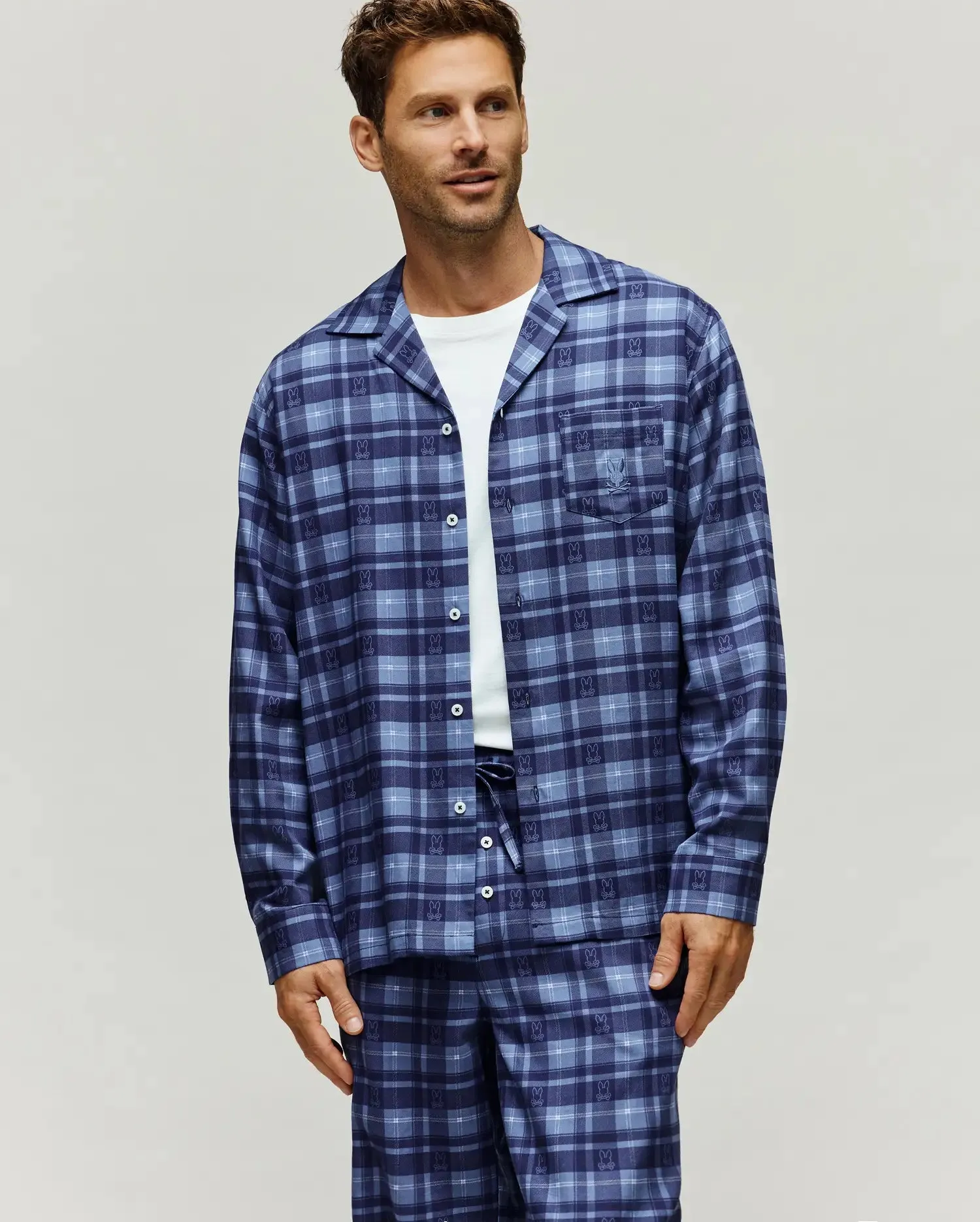MENS IVO FLANNEL PAJAMA SET - MO1400016 sold by Psycho Bunny product image thumbnail 2