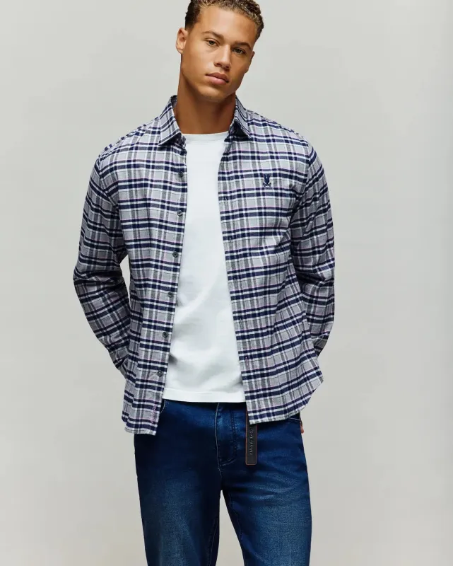 MENS BASTIAN PLAID SHIRT - MT0300161 sold by Psycho Bunny