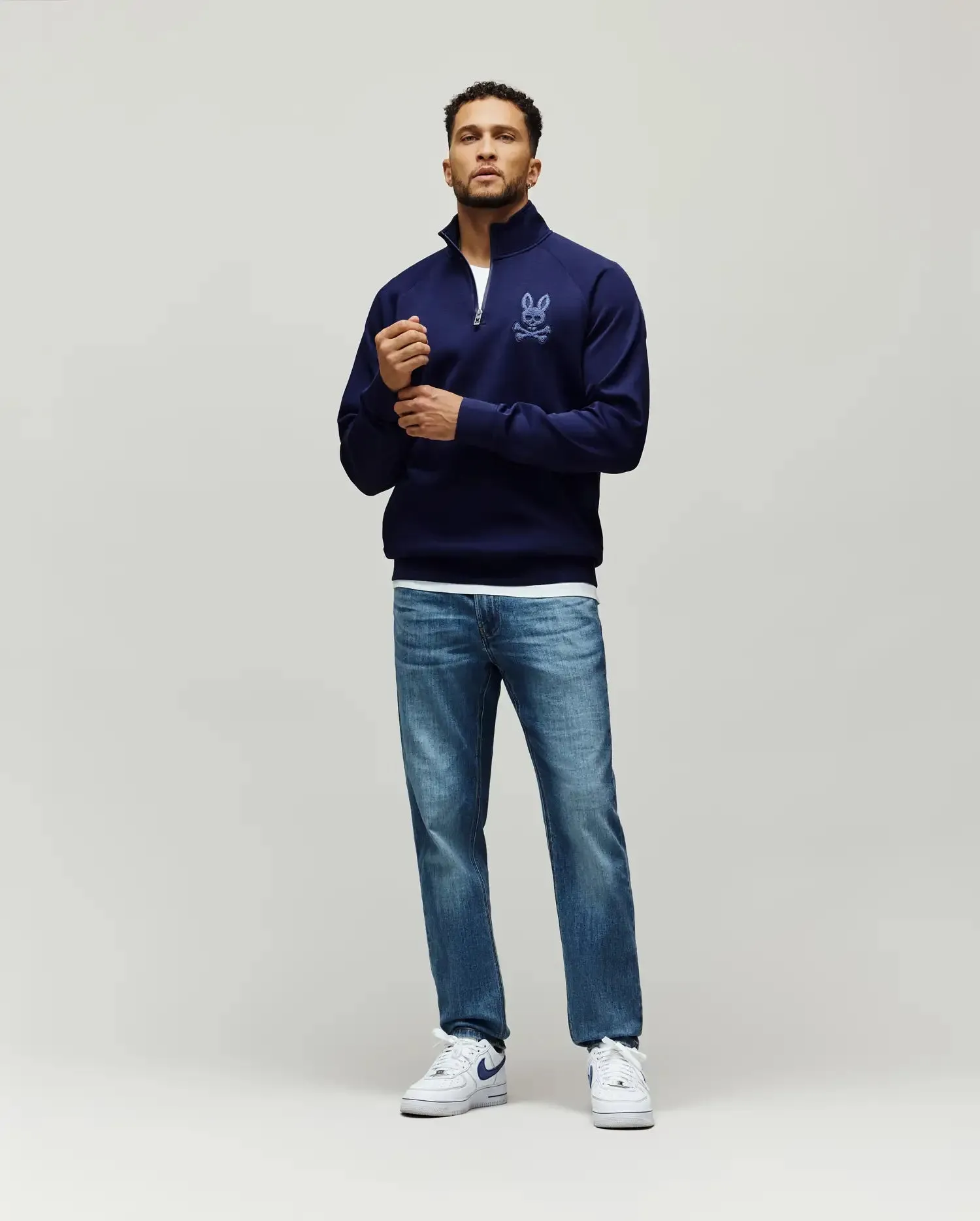 MENS TATE 1/4 ZIP CHENILLE PULLOVER - MT0500148 sold by Psycho Bunny product image thumbnail 4