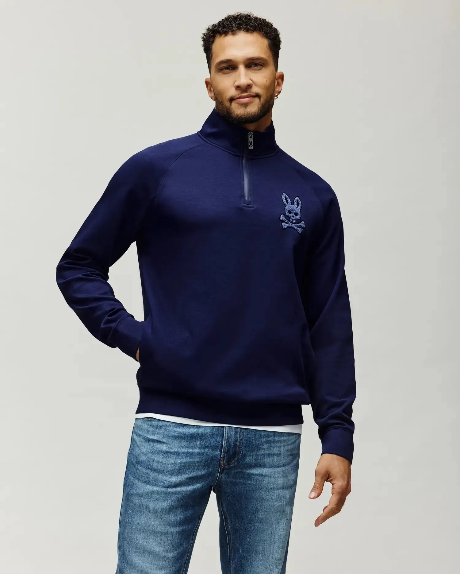 MENS TATE 1/4 ZIP CHENILLE PULLOVER - MT0500148 sold by Psycho Bunny