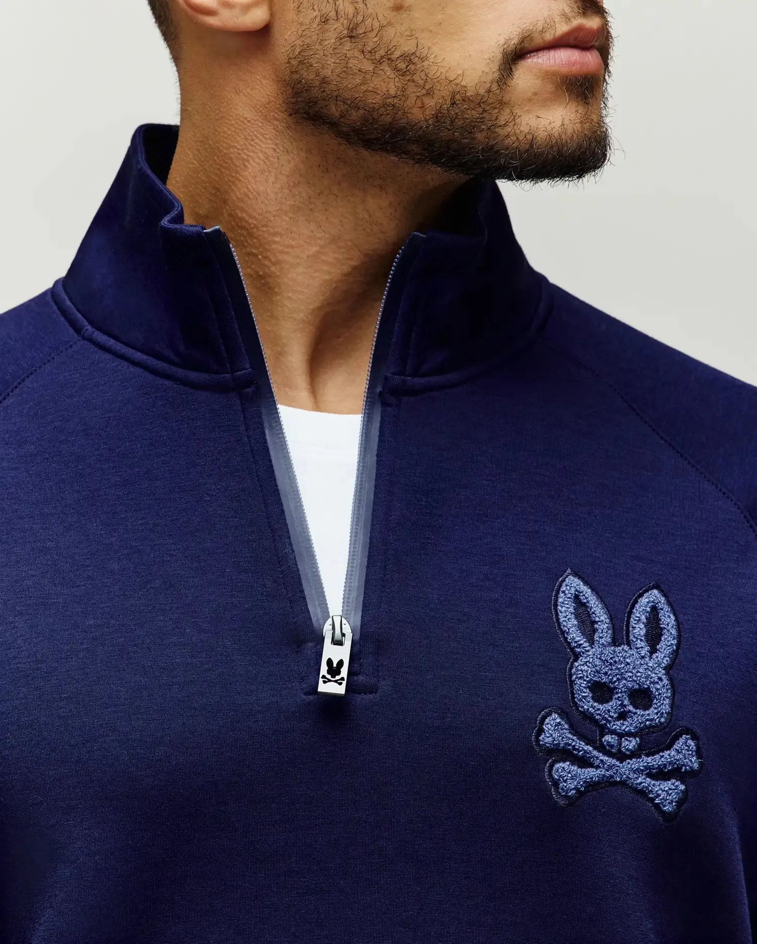 MENS TATE 1/4 ZIP CHENILLE PULLOVER - MT0500148 sold by Psycho Bunny product image thumbnail 2
