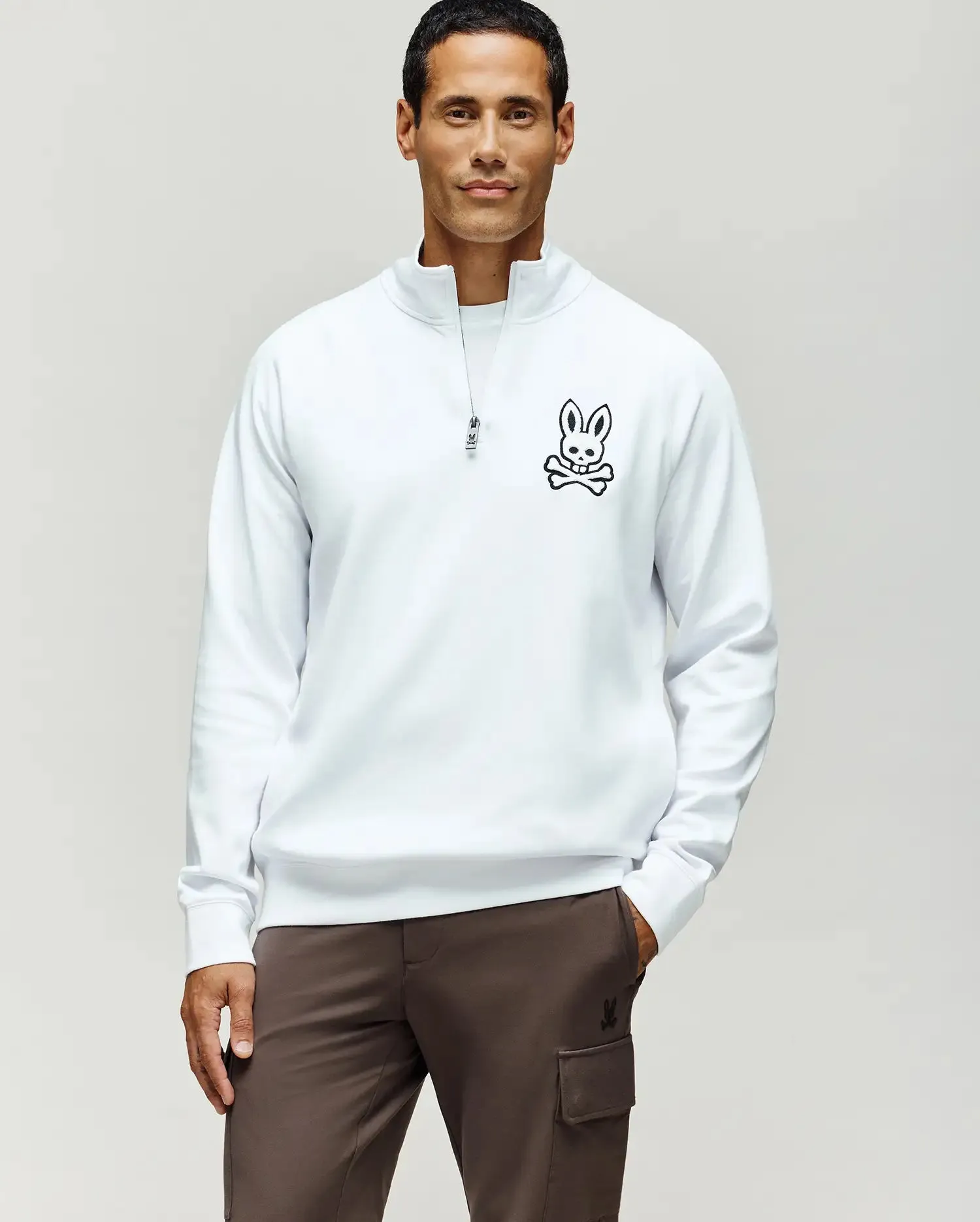 MENS TATE 1/4 ZIP CHENILLE PULLOVER - MT0500148 sold by Psycho Bunny product image thumbnail 2