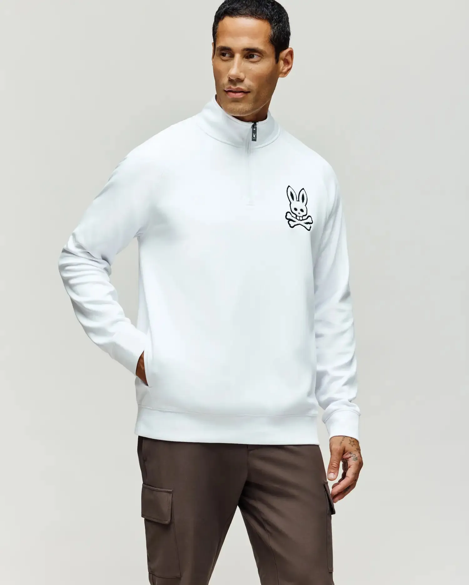 MENS TATE 1/4 ZIP CHENILLE PULLOVER - MT0500148 sold by Psycho Bunny product image thumbnail 5