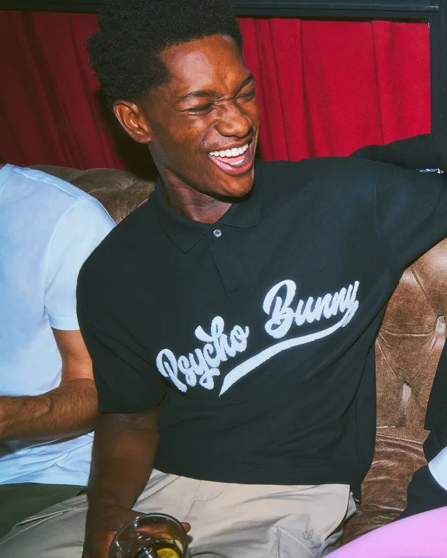 MENS TATE WORDMARK PIQUE POLO - MT0100152 sold by Psycho Bunny