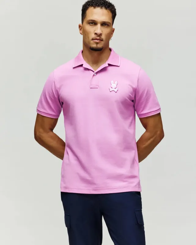 MENS TATE BUNNY PIQUE POLO - MT0100076 sold by Psycho Bunny