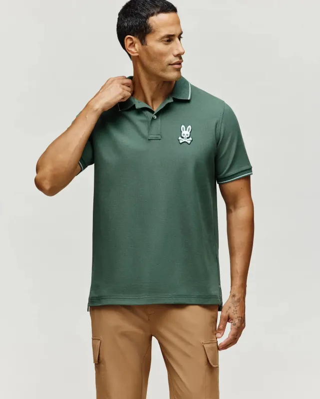 MENS TATE BUNNY PIQUE POLO - MT0100076 sold by Psycho Bunny
