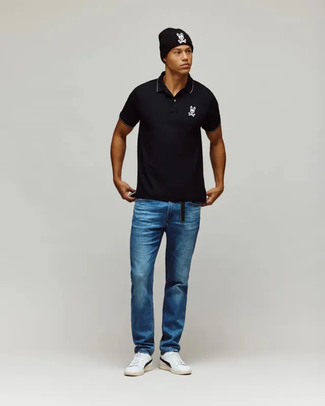 MENS TATE BUNNY PIQUE POLO - MT0100076 sold by Psycho Bunny