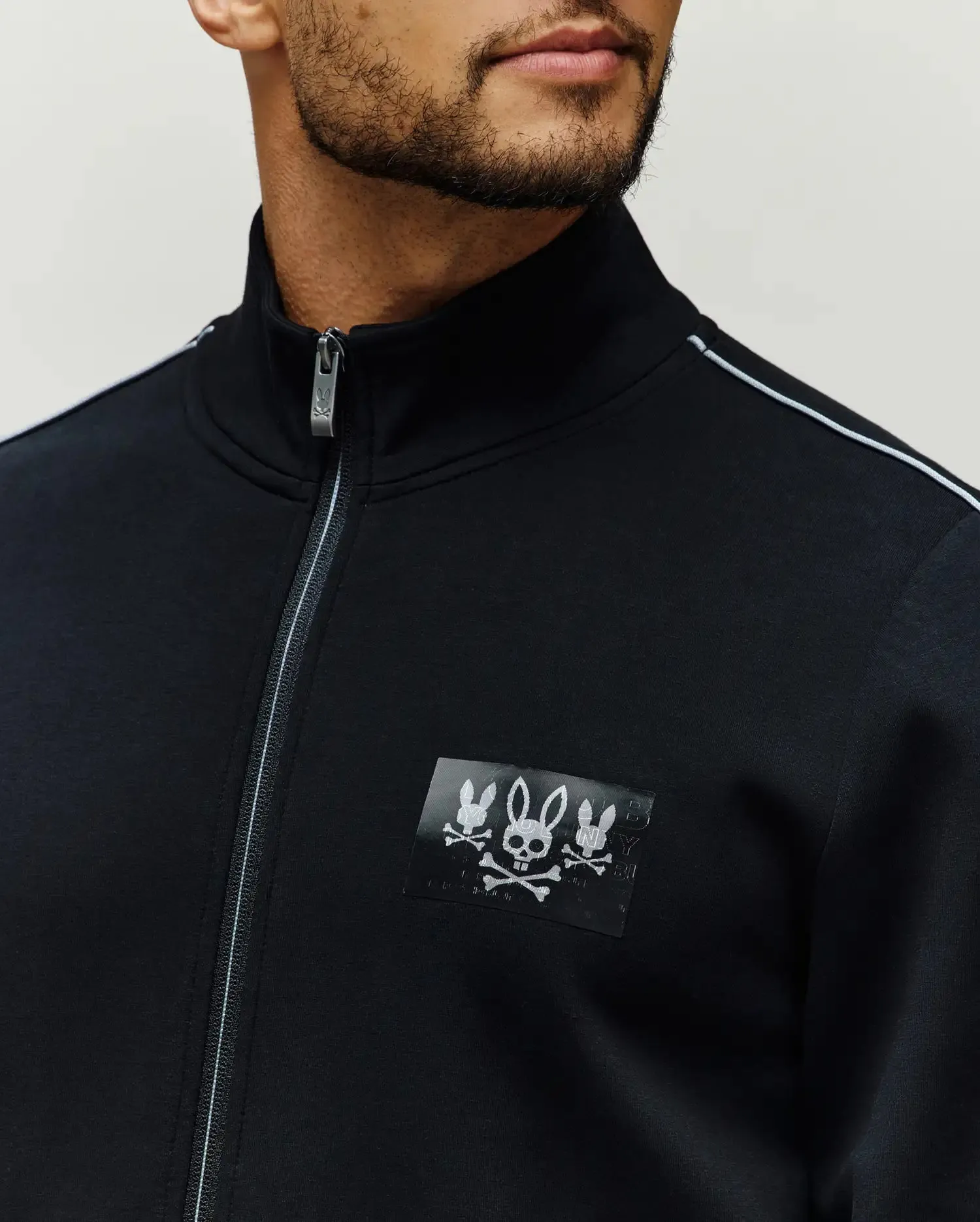 MENS JARVIS HOLOGRAM TRACK BOMBER - MT0500128 sold by Psycho Bunny product image thumbnail 2