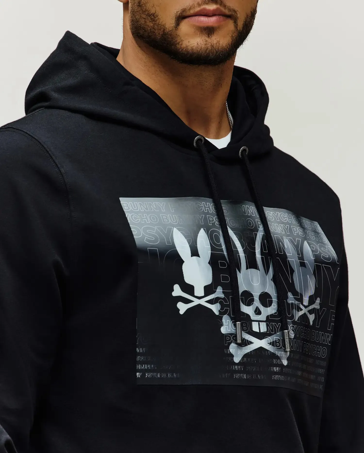 MENS JARVIS HOLOGRAM HOODIE - MT0500168 sold by Psycho Bunny product image thumbnail 3