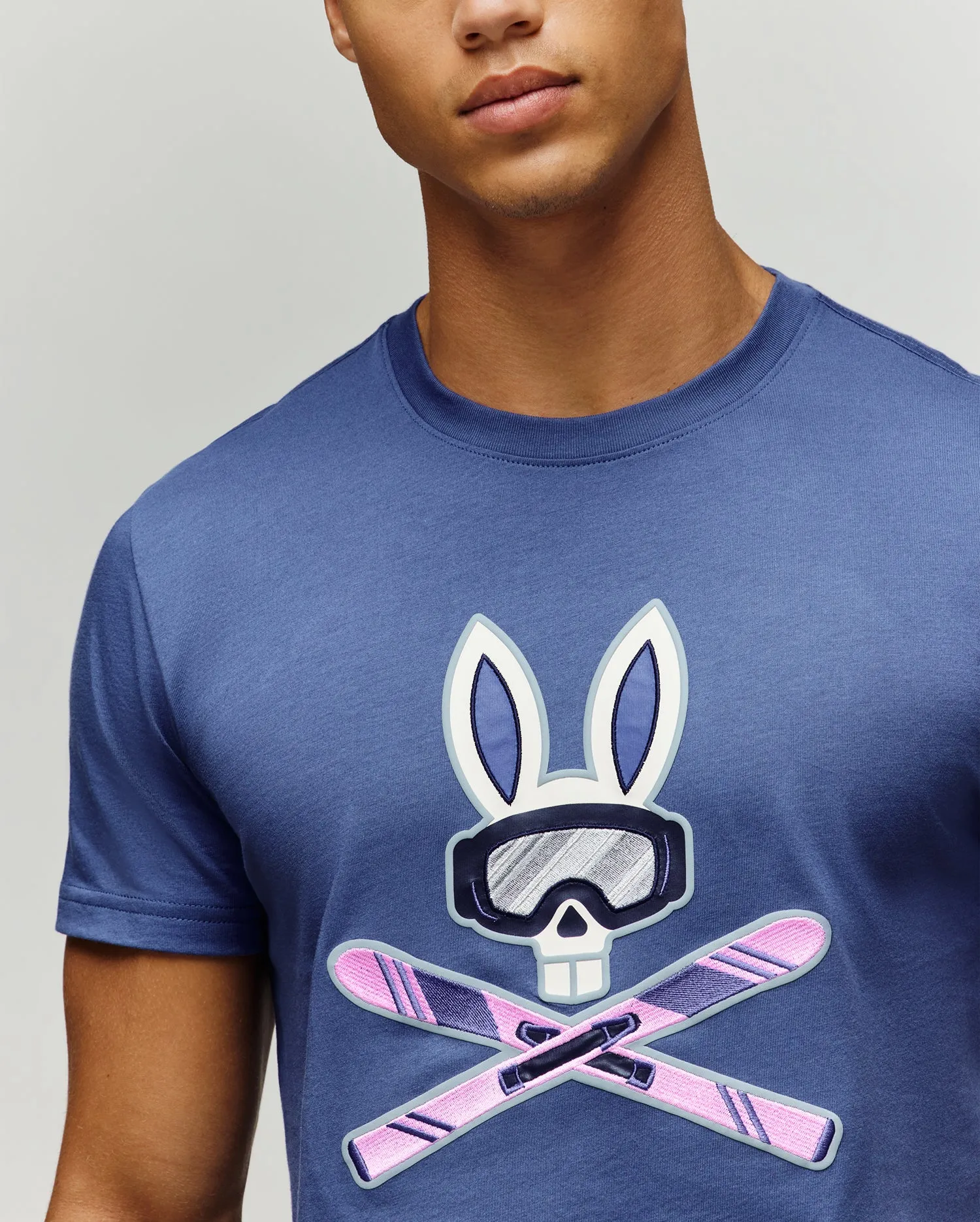 MENS INDIGO BUNNY GRAPHIC TEE - MT0200148 sold by Psycho Bunny product image thumbnail 3