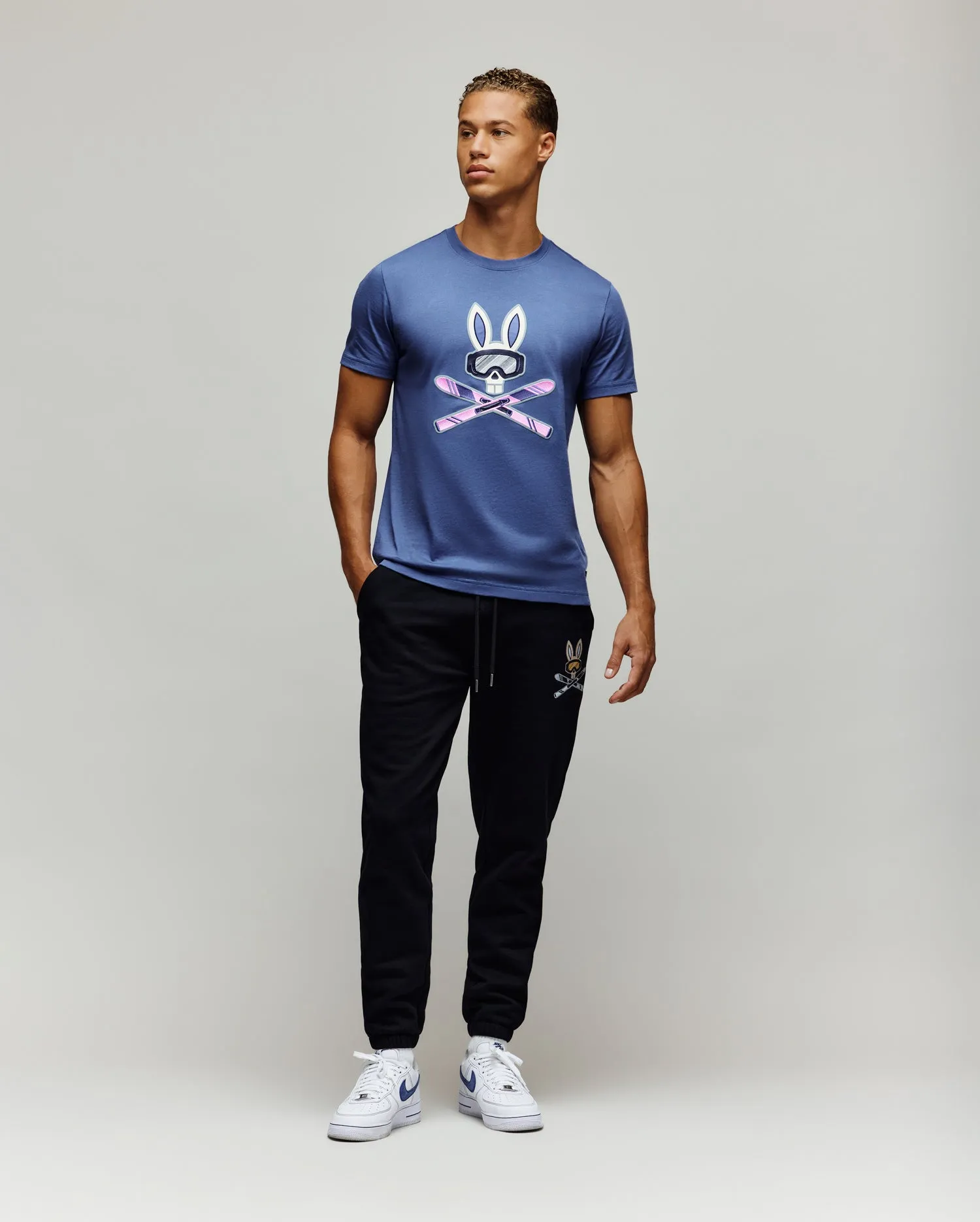 MENS INDIGO BUNNY GRAPHIC TEE - MT0200148 sold by Psycho Bunny product image thumbnail 5