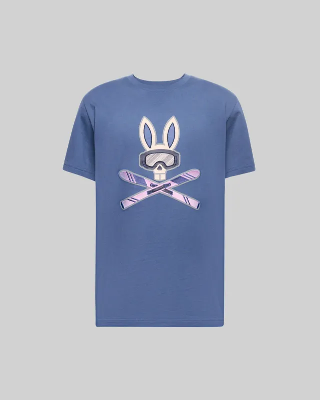 MENS INDIGO BUNNY GRAPHIC TEE - MT0200148 sold by Psycho Bunny