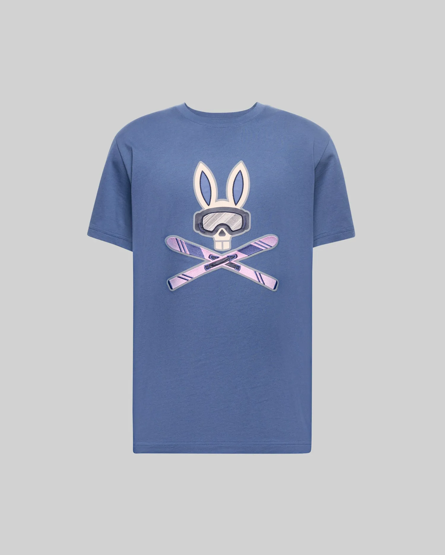 MENS INDIGO BUNNY GRAPHIC TEE - MT0200148 sold by Psycho Bunny