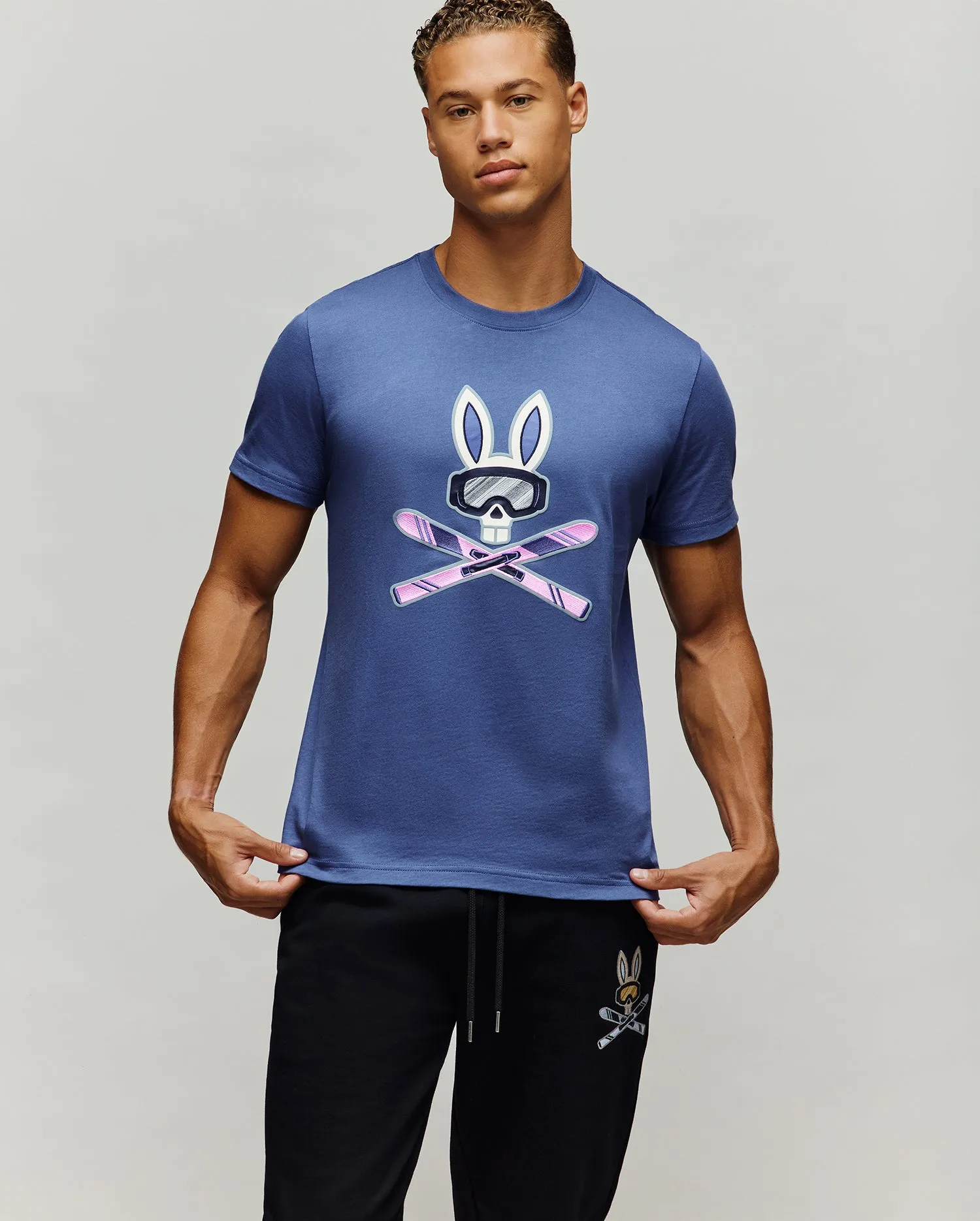 MENS INDIGO BUNNY GRAPHIC TEE - MT0200148 sold by Psycho Bunny product image thumbnail 4