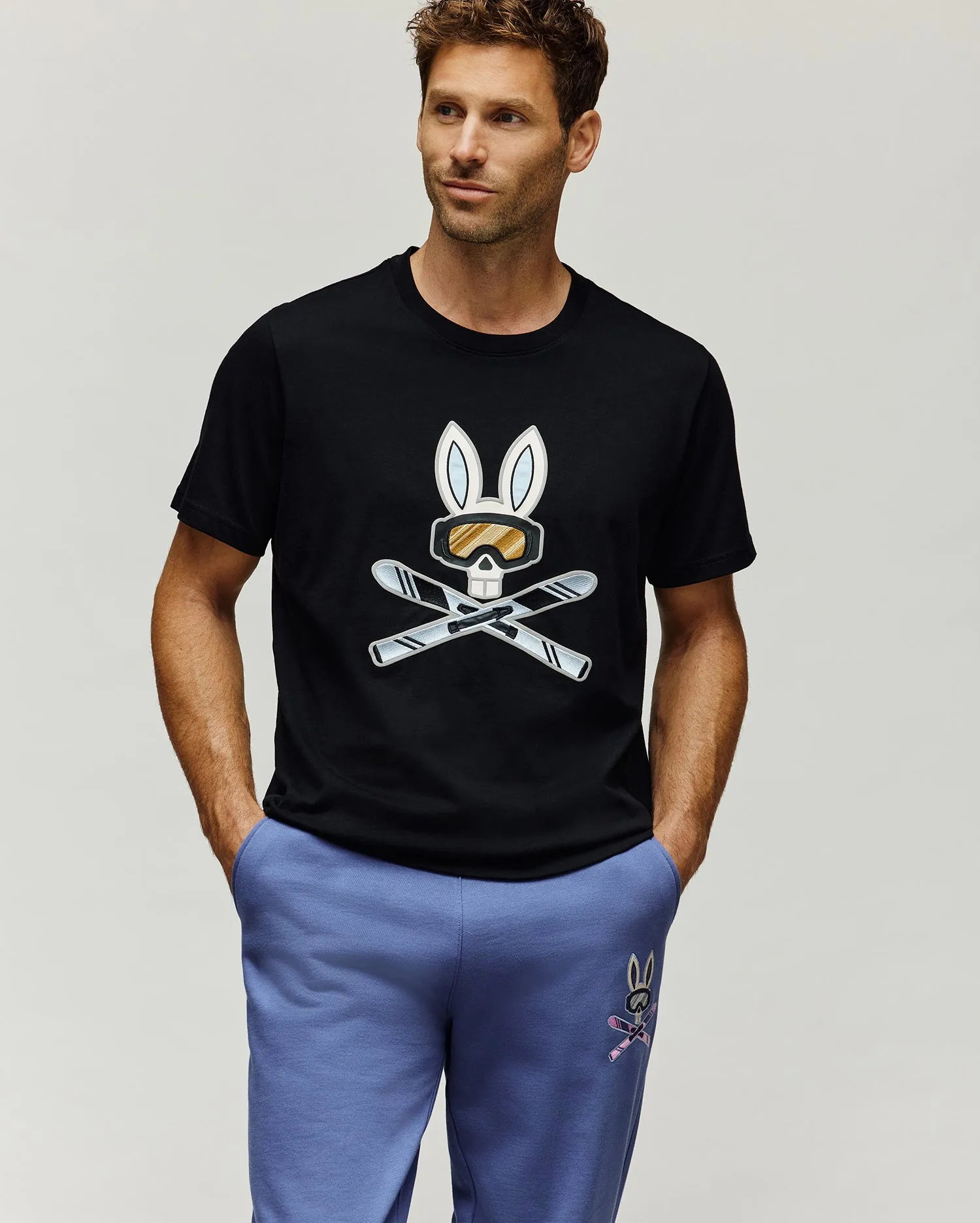 MENS INDIGO BUNNY GRAPHIC TEE - MT0200148 sold by Psycho Bunny product image thumbnail 2