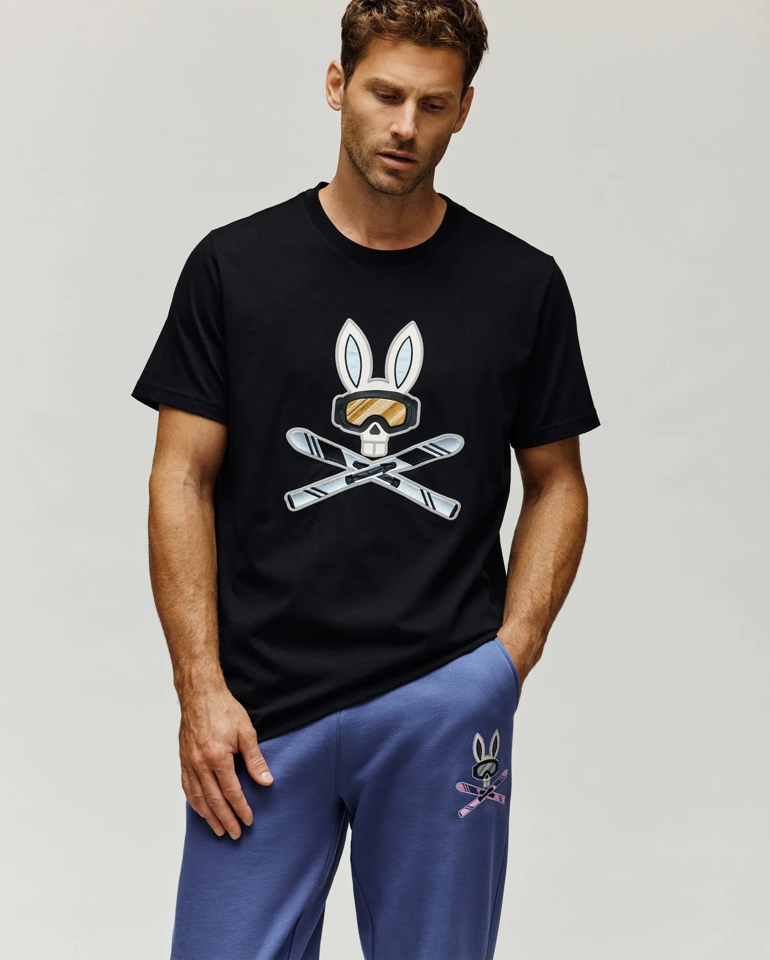 MENS INDIGO BUNNY GRAPHIC TEE - MT0200148 sold by Psycho Bunny product image thumbnail 4