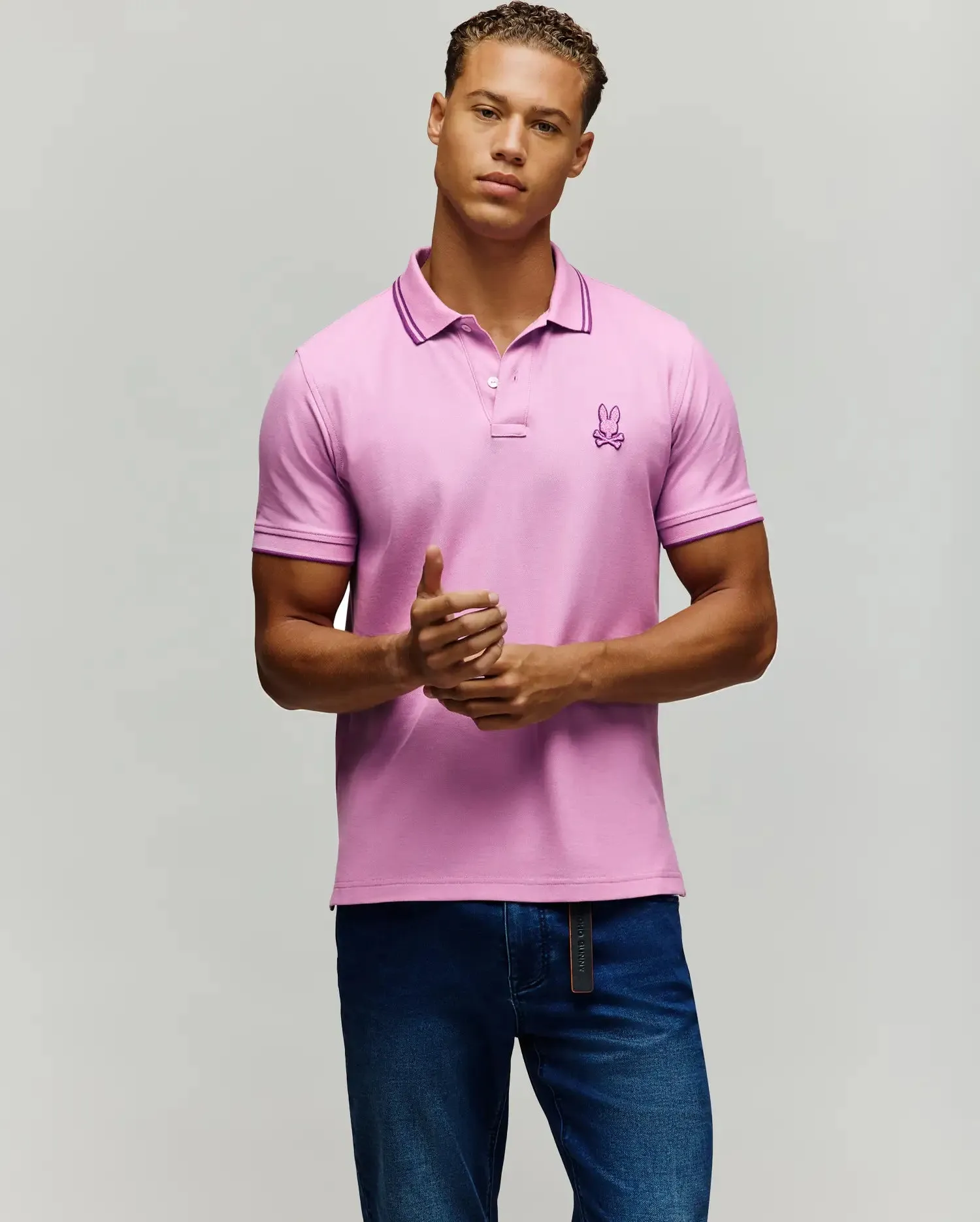 MENS GABIN PIQUE POLO - MT0100065 sold by Psycho Bunny product image thumbnail 3