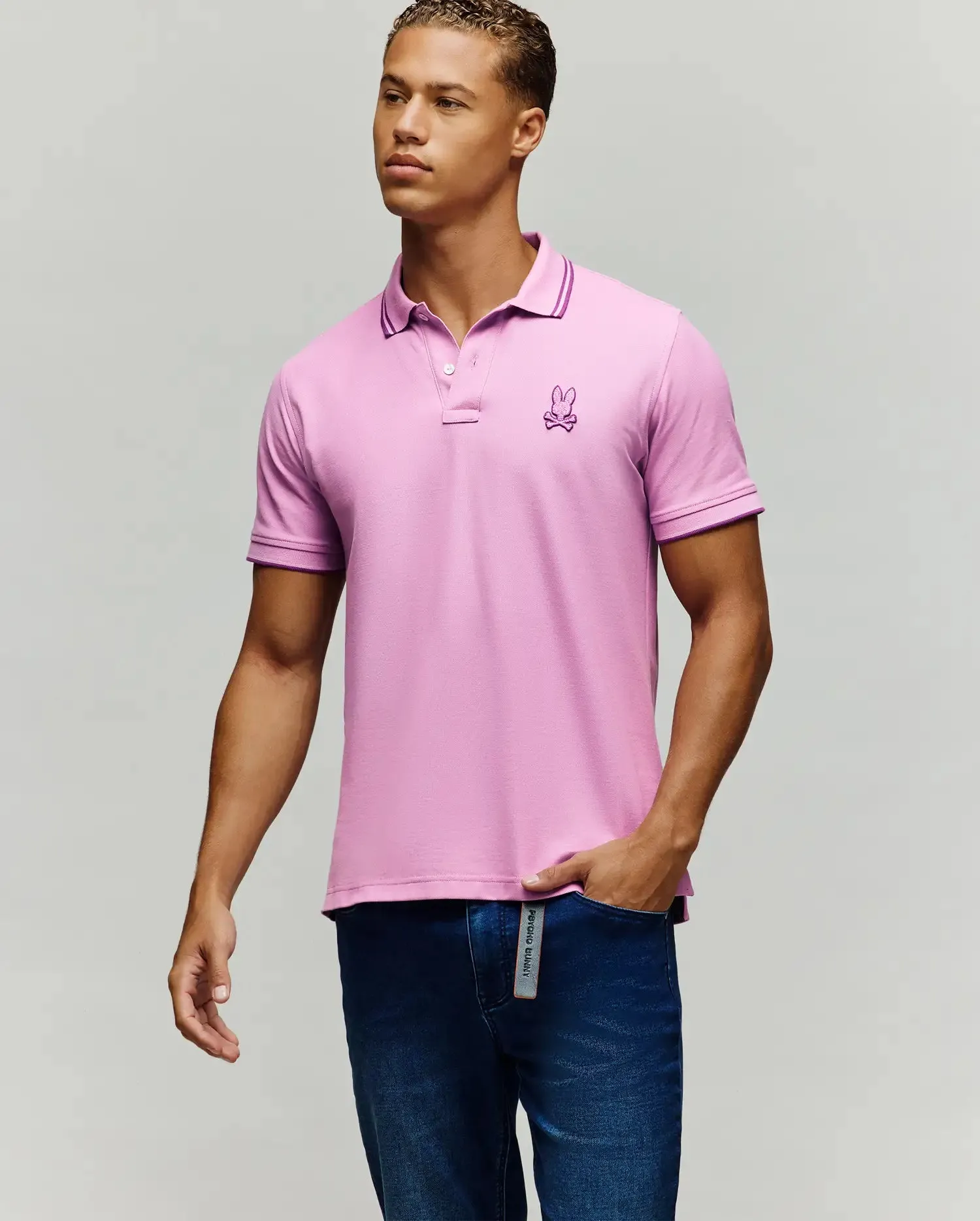 MENS GABIN PIQUE POLO - MT0100065 sold by Psycho Bunny