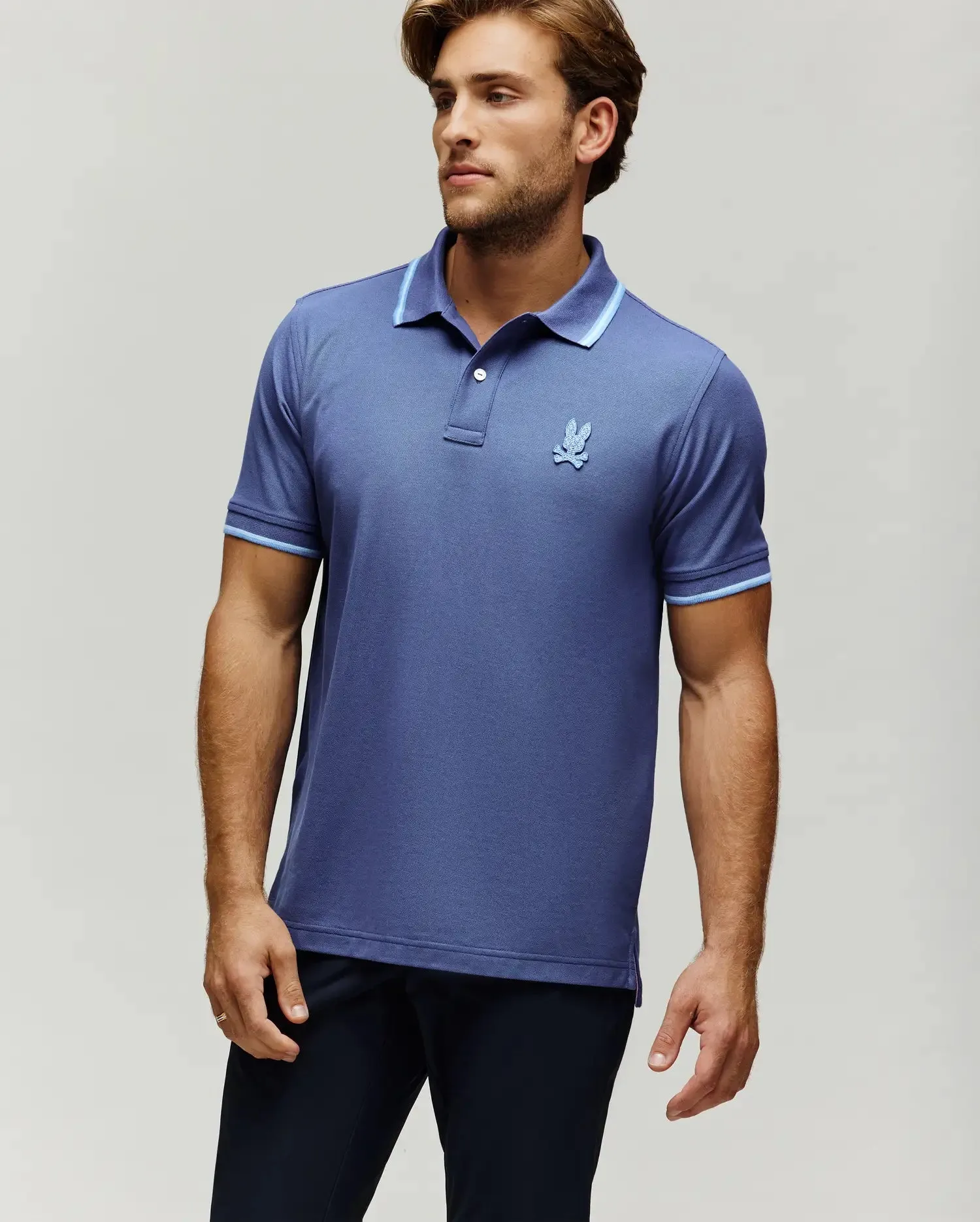 MENS GABIN PIQUE POLO - MT0100065 sold by Psycho Bunny