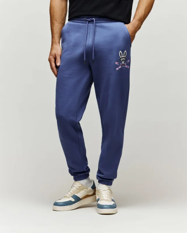 MENS INDIGO SKI BUNNY SWEATPANT - MB0800038 made by Psycho Bunny