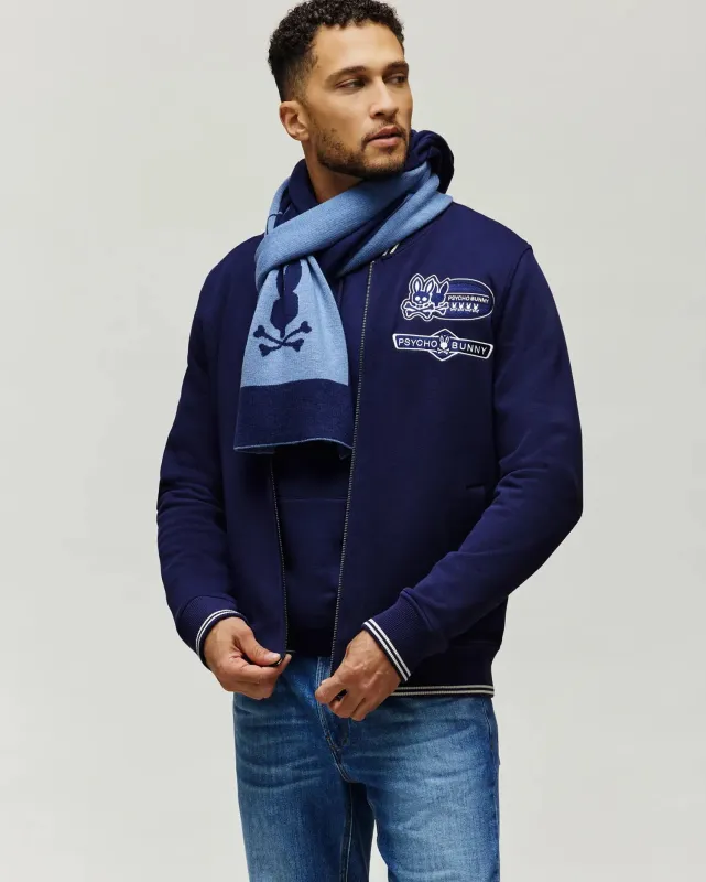 MENS DARIAN SQUARE LOGO SCARF - MO2500015 sold by Psycho Bunny