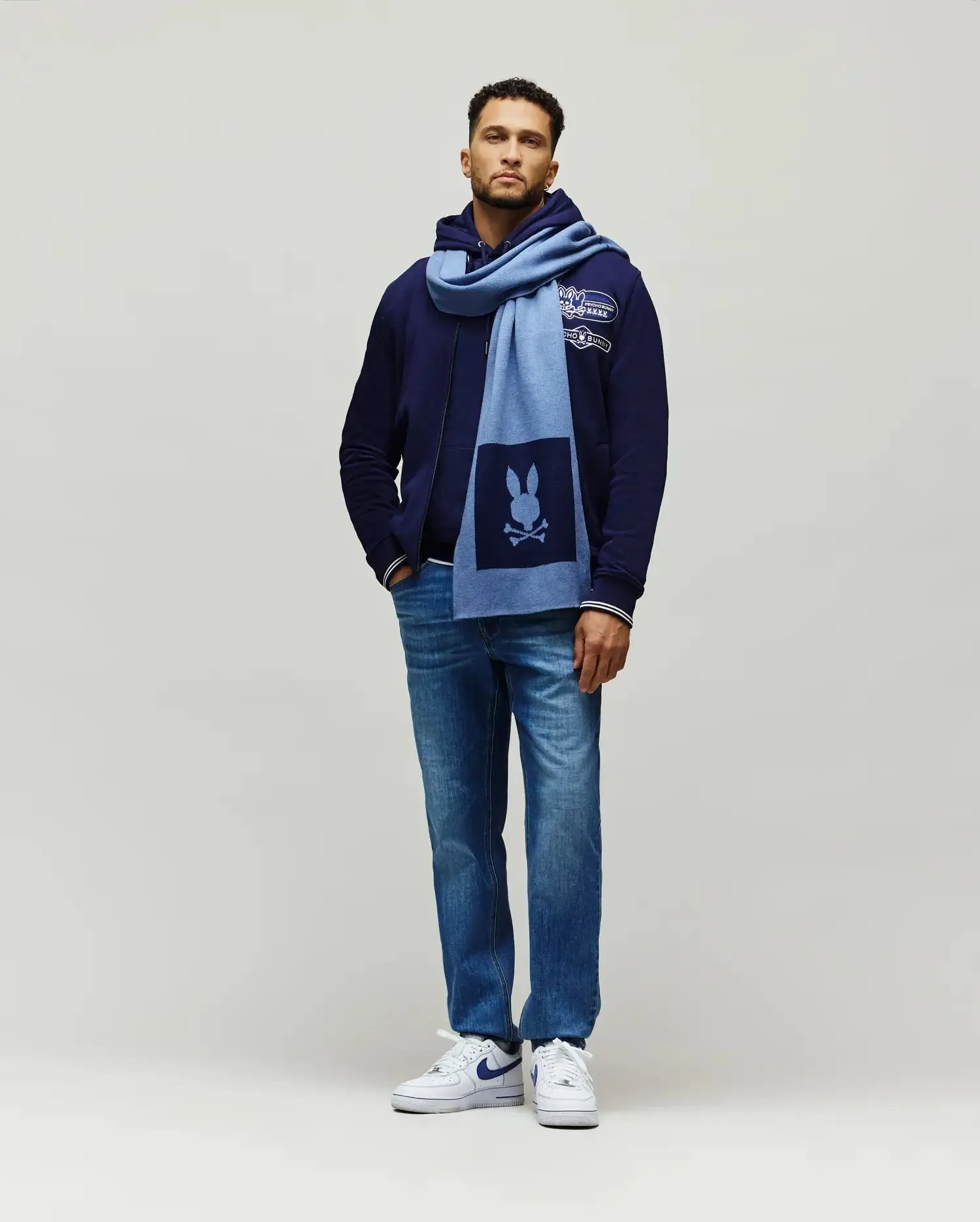 MENS DARIAN SQUARE LOGO SCARF - MO2500015 sold by Psycho Bunny product image thumbnail 3