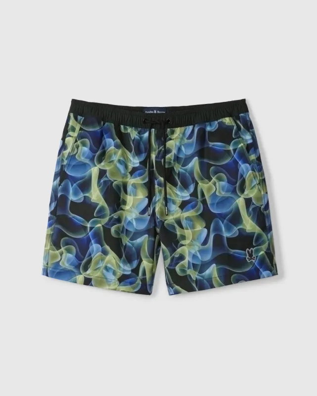 MENS GOLDCREEK ALL OVER PRINT SWIM TRUNK - B6W672C200 sold by Psycho Bunny