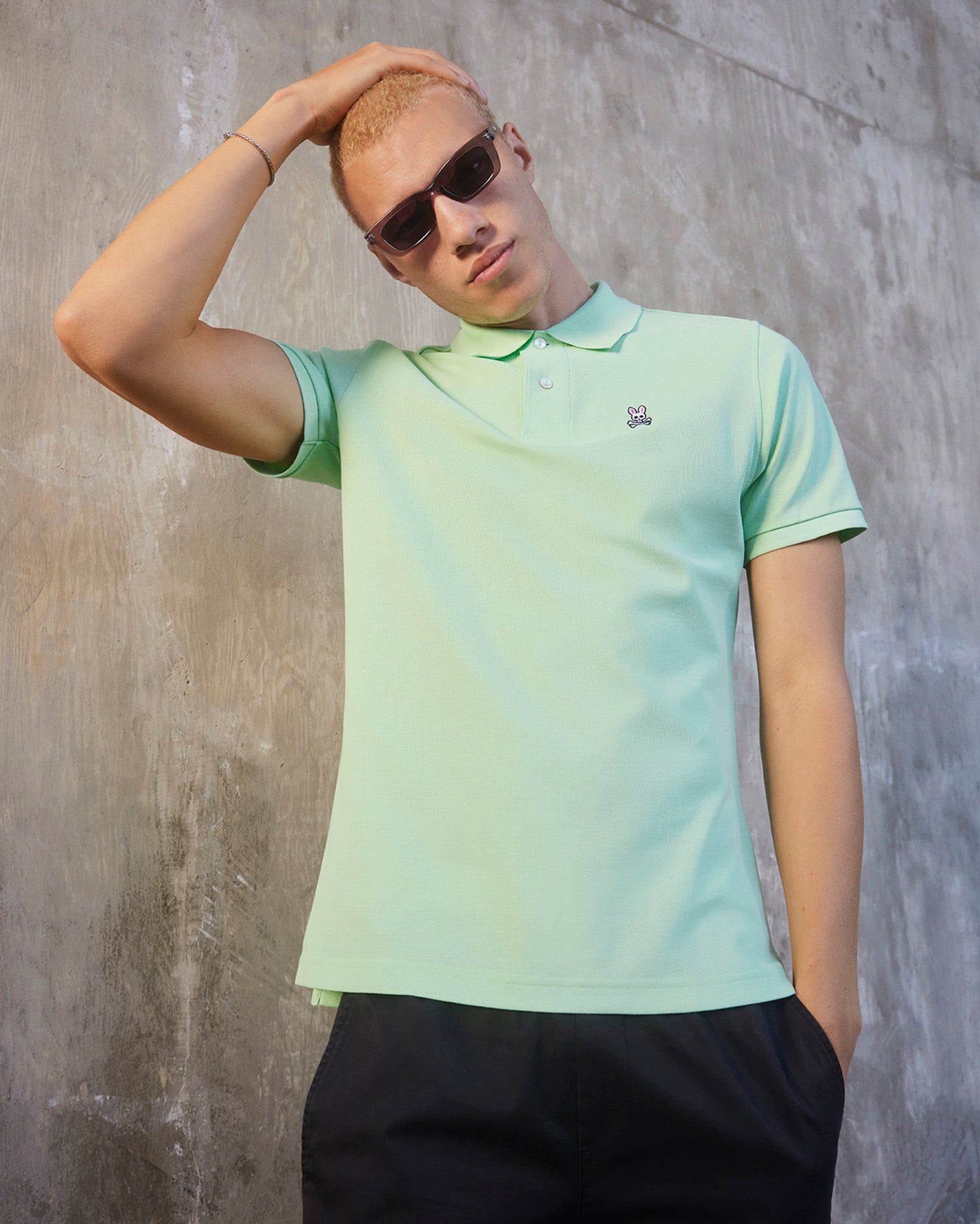 MENS CLASSIC PIQUE POLO - B6K001X1PC sold by Psycho Bunny product image thumbnail 2