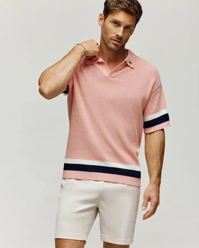 MENS LOCHLAN OVERSIZED JOHNNY COLLAR POLO - MT0100158 sold by Psycho Bunny