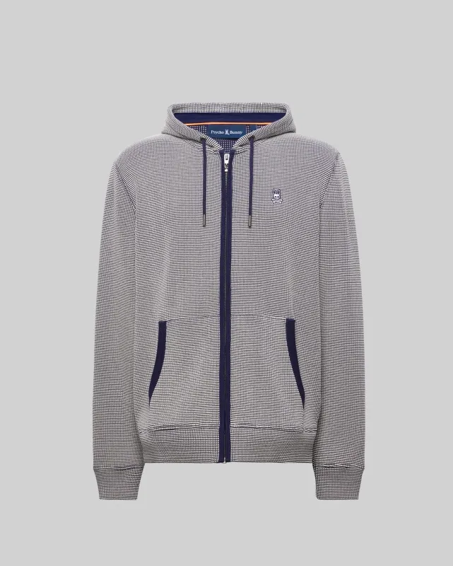 MENS MAXTON WAFFLE FULL ZIP HOODIE - MT0500170 sold by Psycho Bunny