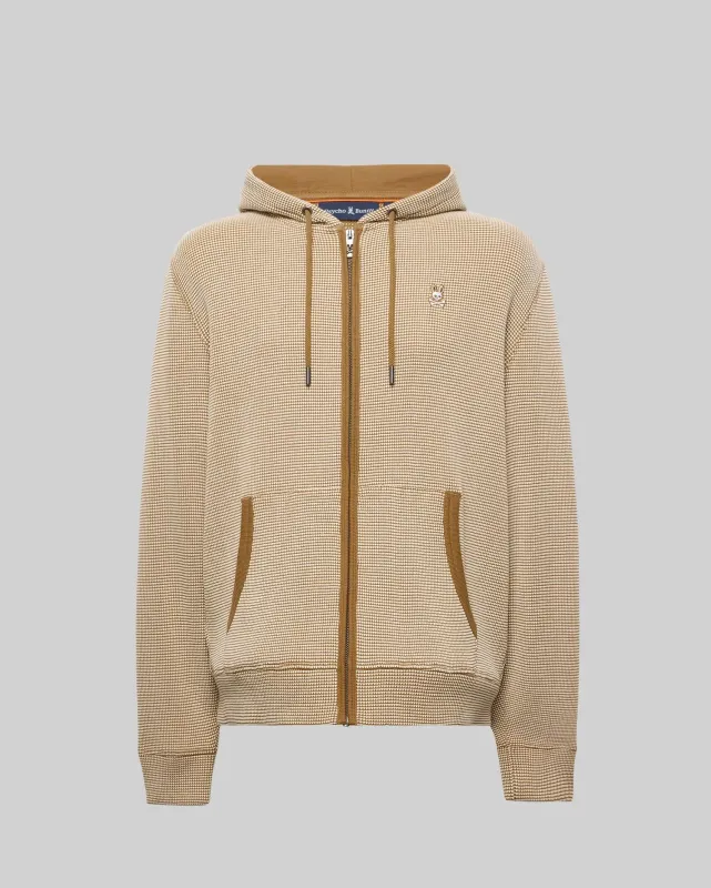 MENS MAXTON WAFFLE FULL ZIP HOODIE - MT0500170 sold by Psycho Bunny