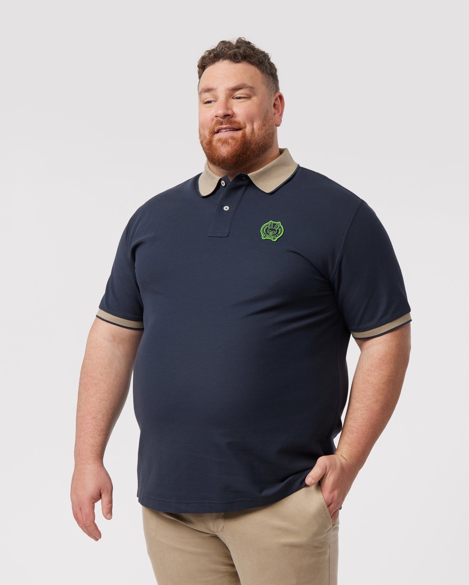 MENS BIG AND TALL SWITZER PIQUE FASHION POLO - B9K800X1PC sold by Psycho Bunny product image thumbnail 2
