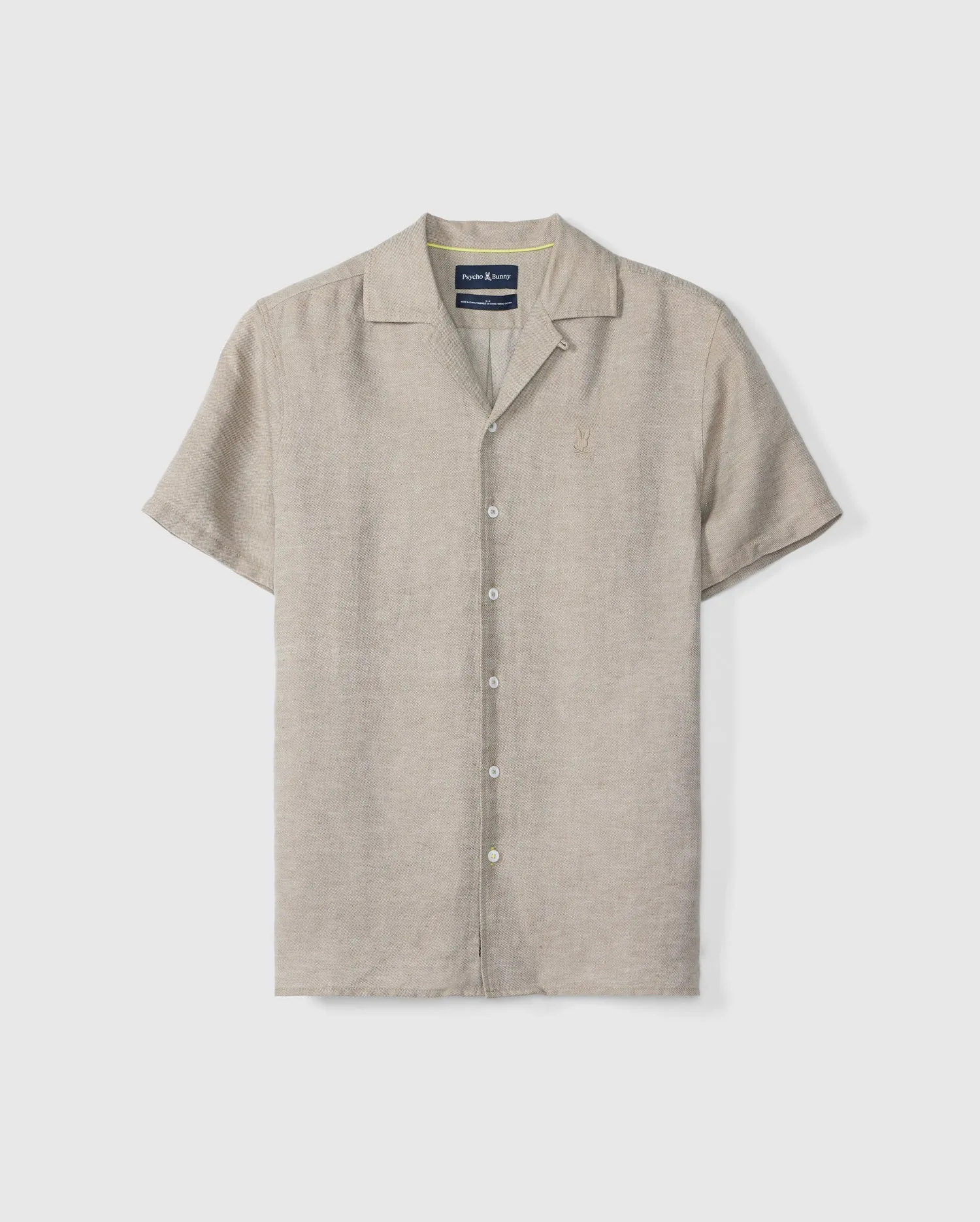 MENS WINDCREST LINEN BLEND SHORT SLEEVE SHIRT - B6Q148C200 sold by Psycho Bunny product image thumbnail 3
