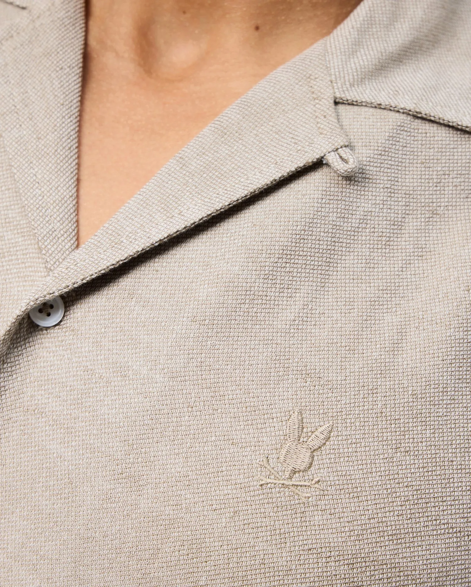 MENS WINDCREST LINEN BLEND SHORT SLEEVE SHIRT - B6Q148C200 sold by Psycho Bunny product image thumbnail 5