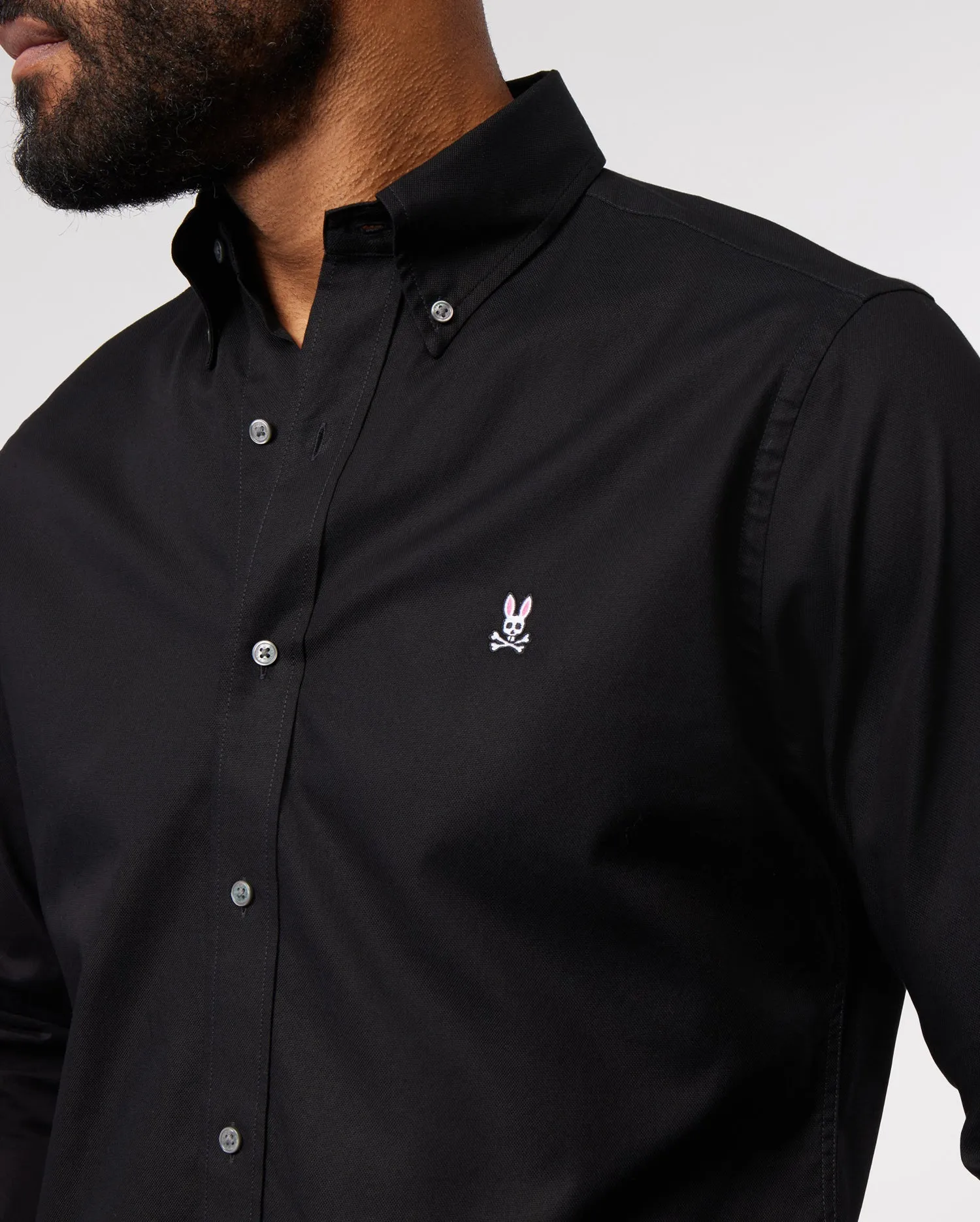 MENS CLASSIC OXFORD LONG SLEEVE SHIRT - B6C655X1PC sold by Psycho Bunny product image thumbnail 3