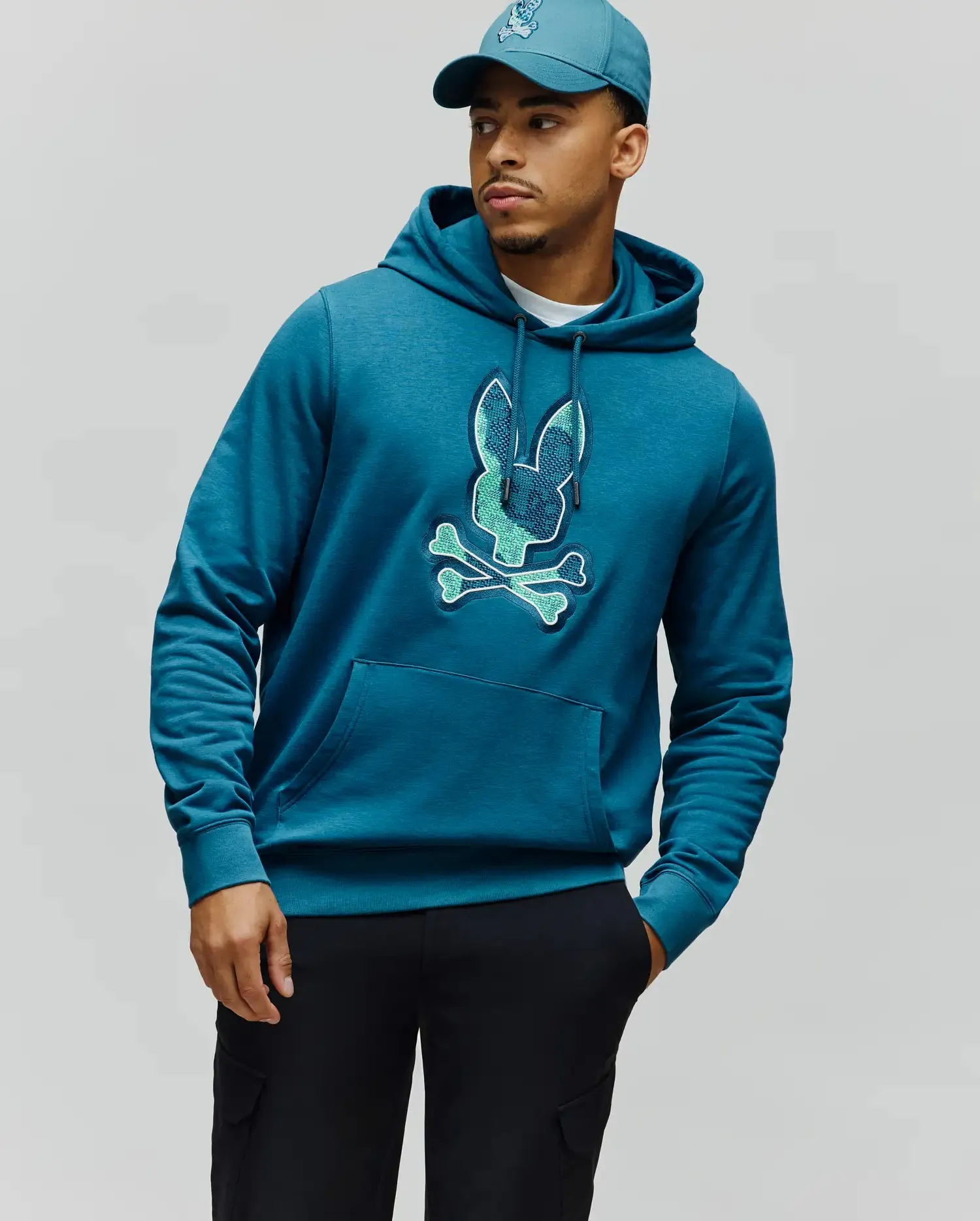 MENS OLIVIER EMBROIDERED HOODIE - MT0500141 sold by Psycho Bunny product image thumbnail 3