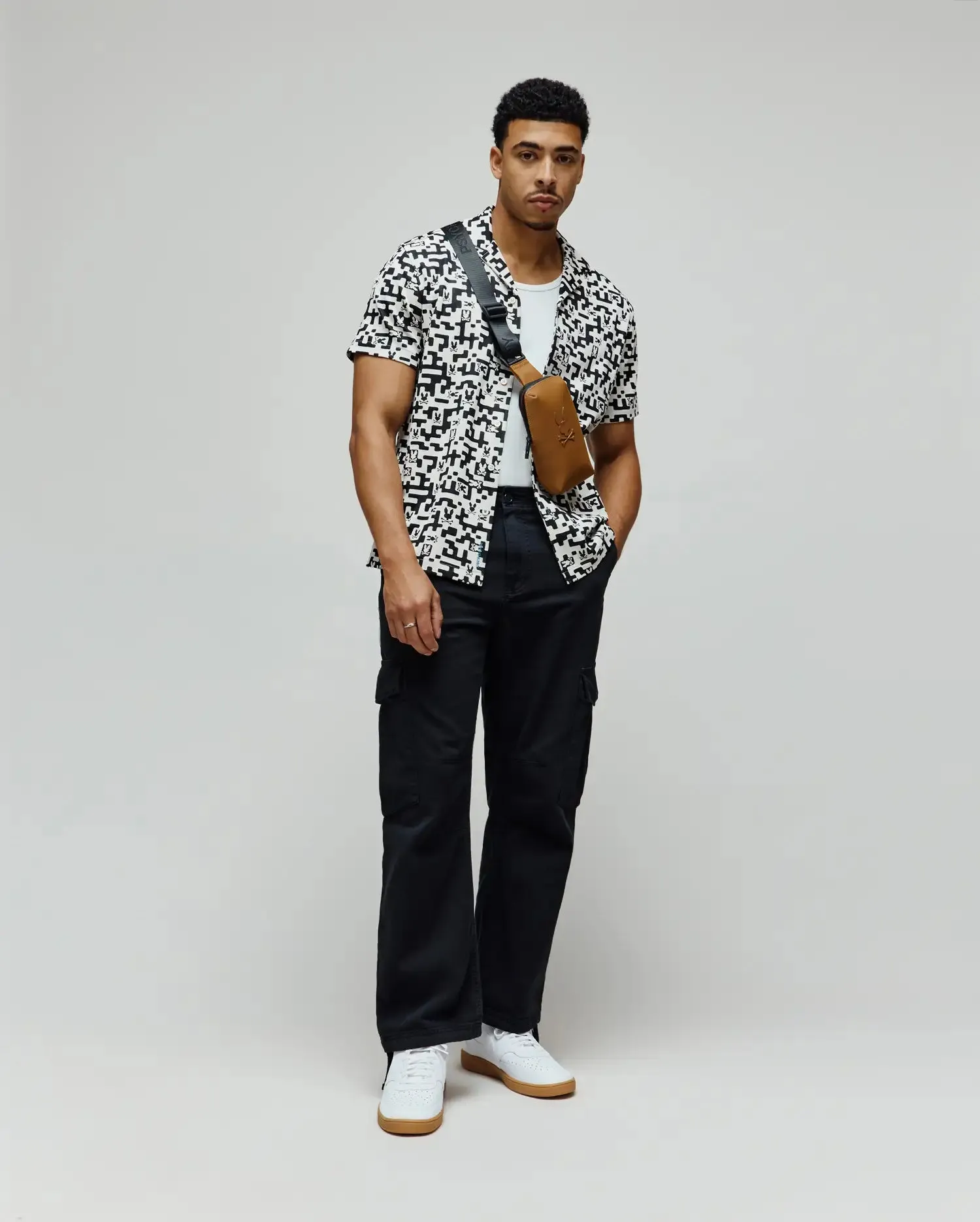 MENS JOSH JACQUARD SHIRT - MT0300072 sold by Psycho Bunny product image thumbnail 5