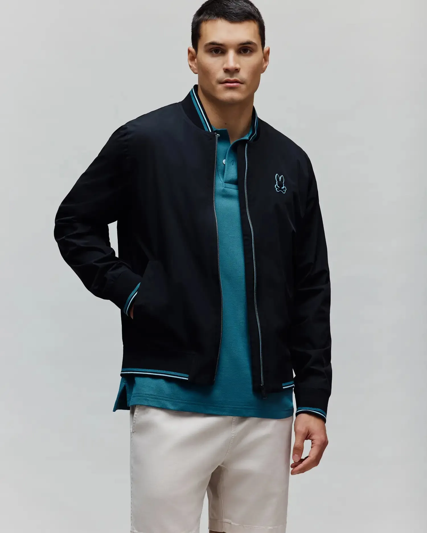 MENS ALDRIN BOMBER - MO1100057 sold by Psycho Bunny product image thumbnail 5