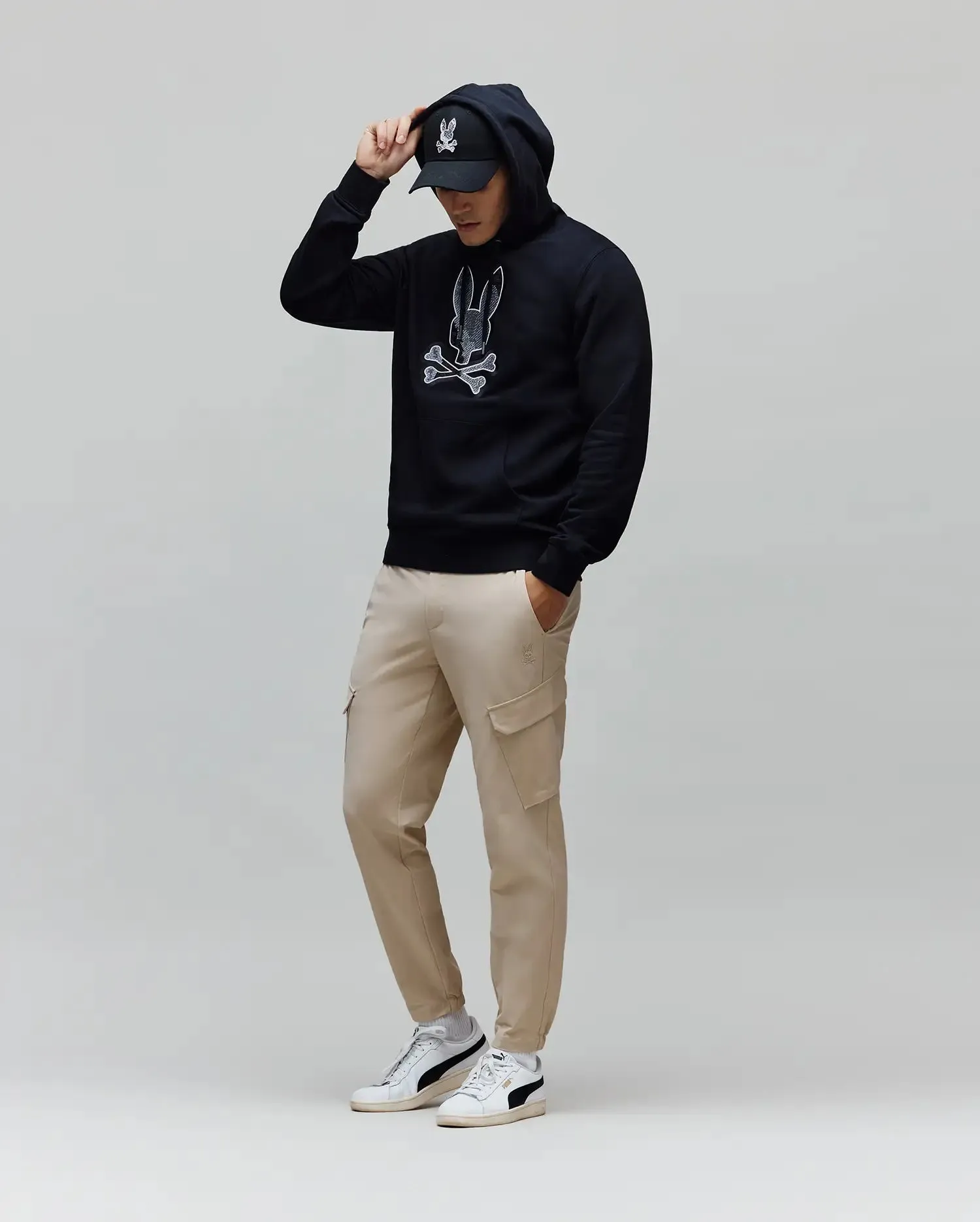 MENS OLIVIER EMBROIDERED HOODIE - MT0500141 sold by Psycho Bunny product image thumbnail 4