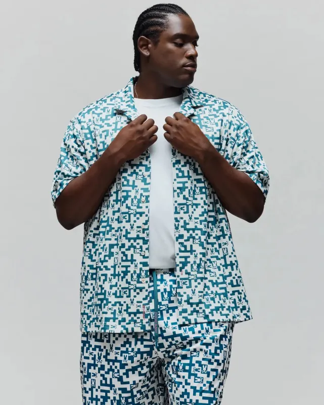 MENS BIG AND TALL JOSH JACQUARD SHIRT - BT0300004 sold by Psycho Bunny