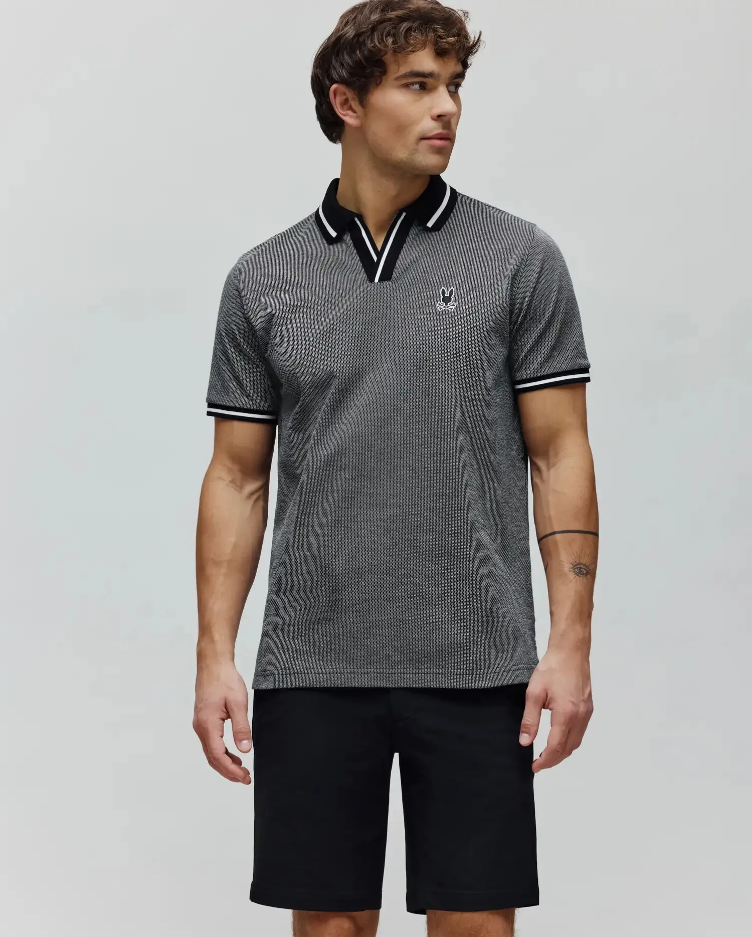 JOSIAH JOHNNY COLLAR JACQUARD POLO - MT0100234 sold by Psycho Bunny product image thumbnail 3