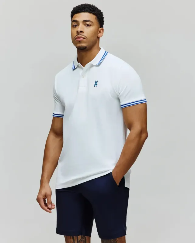 MENS CLARK PIQUE POLO - MT0100127 sold by Psycho Bunny