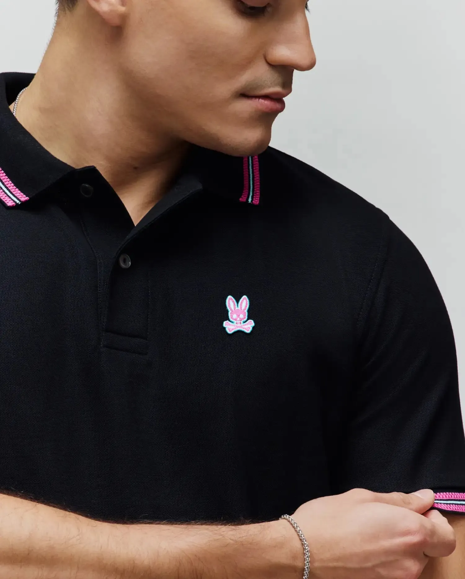 MENS CLARK PIQUE POLO - MT0100127 sold by Psycho Bunny product image thumbnail 2