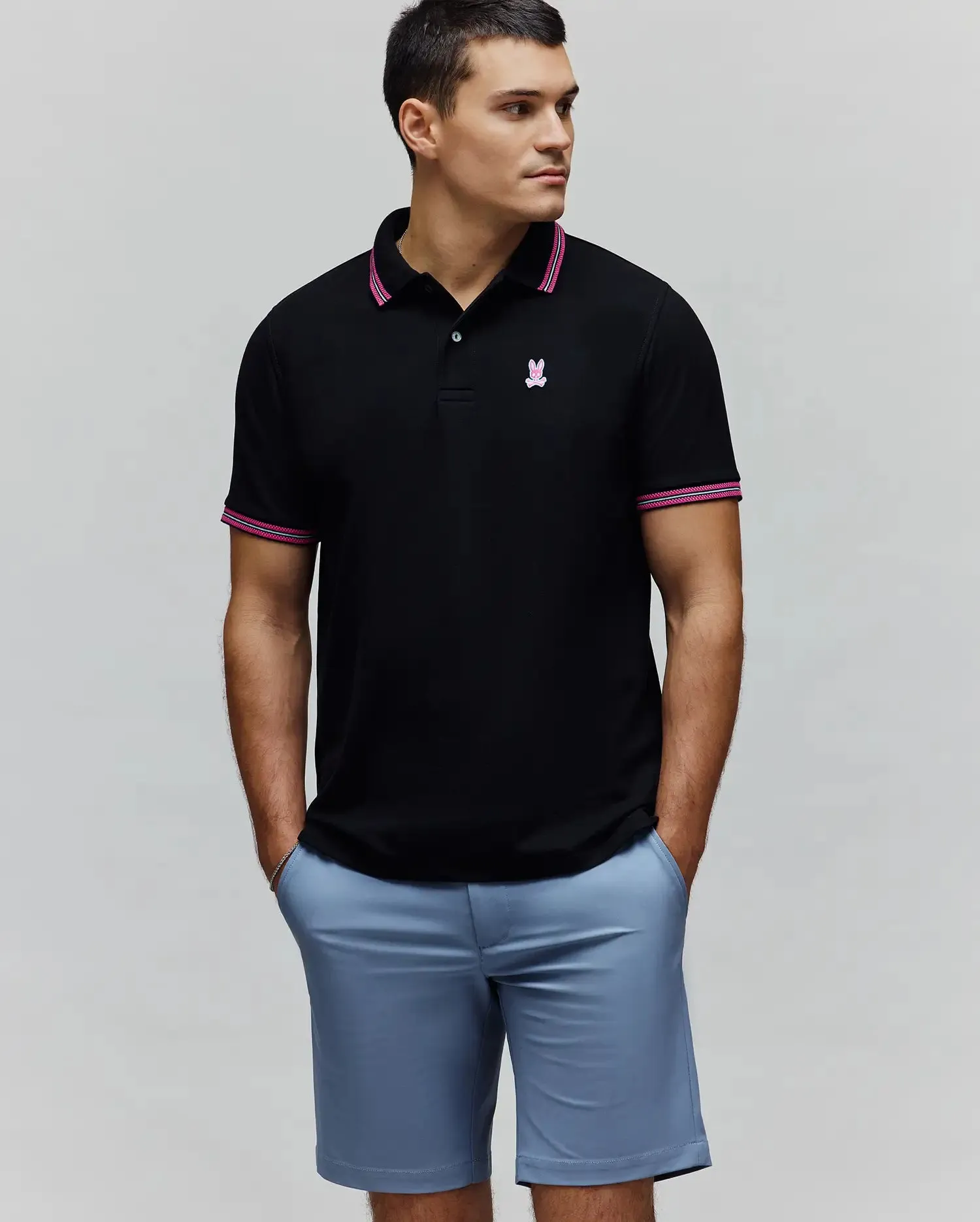 MENS CLARK PIQUE POLO - MT0100127 sold by Psycho Bunny