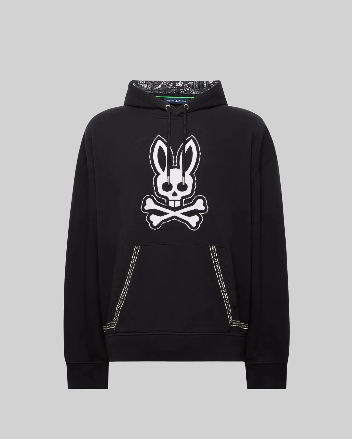 MENS LUKE PAISLEY OVERSIZED HOODIE - MT0500125 sold by Psycho Bunny product image thumbnail 5