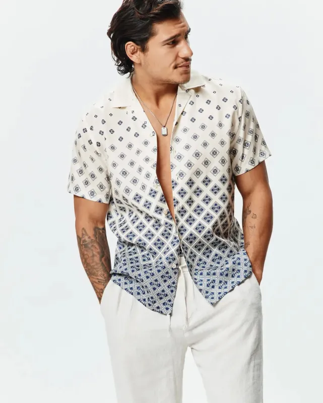 MENS TOBIAS TENCEL SHIRT - MT0300126 made by Psycho Bunny