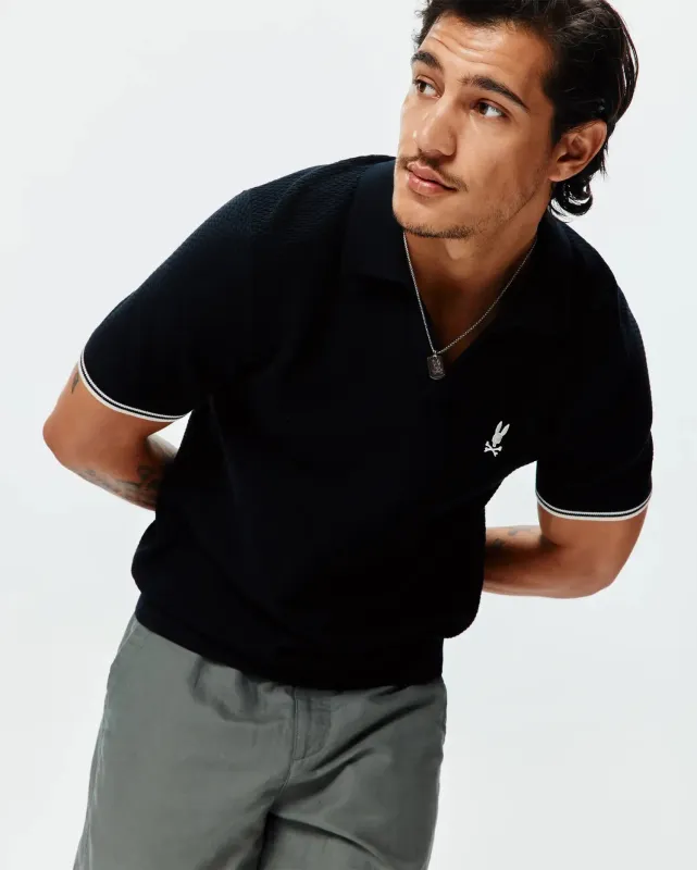MENS SELBY KNIT POLO - MT0100265 made by Psycho Bunny